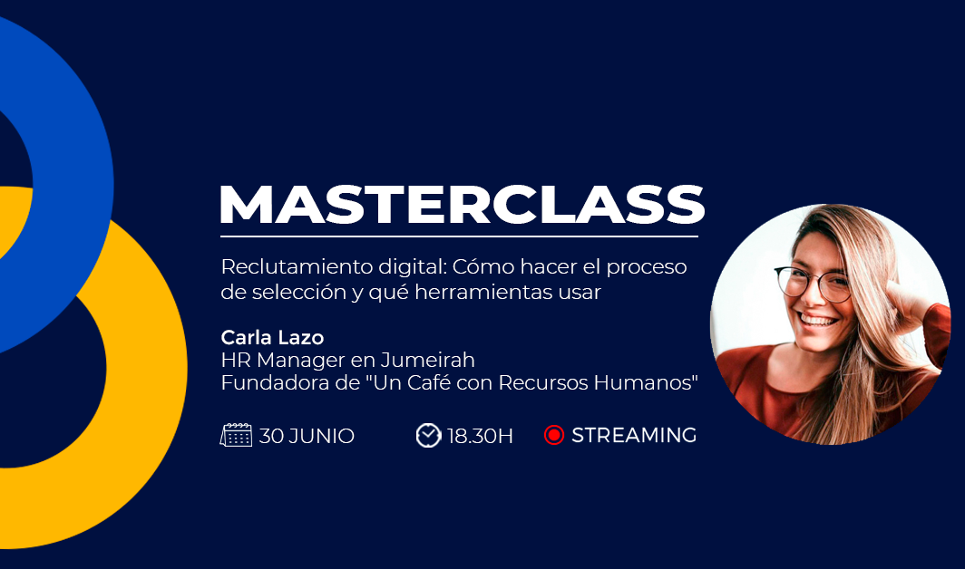 banner con titulo evento Masterclass HR Manager