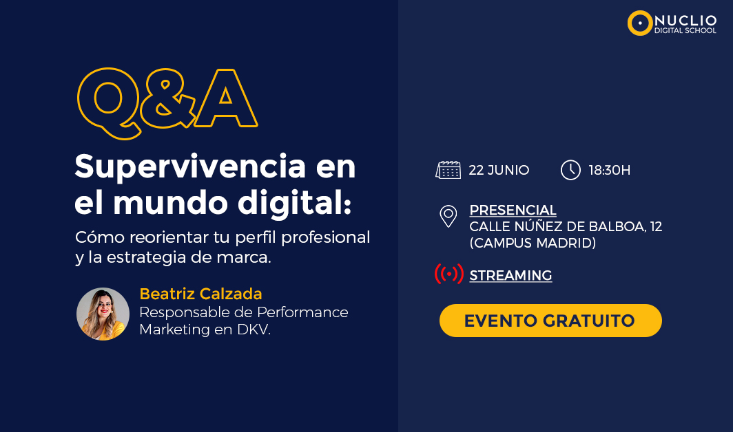 banner sobre Evento sobre la supervivencia en el mundo digital